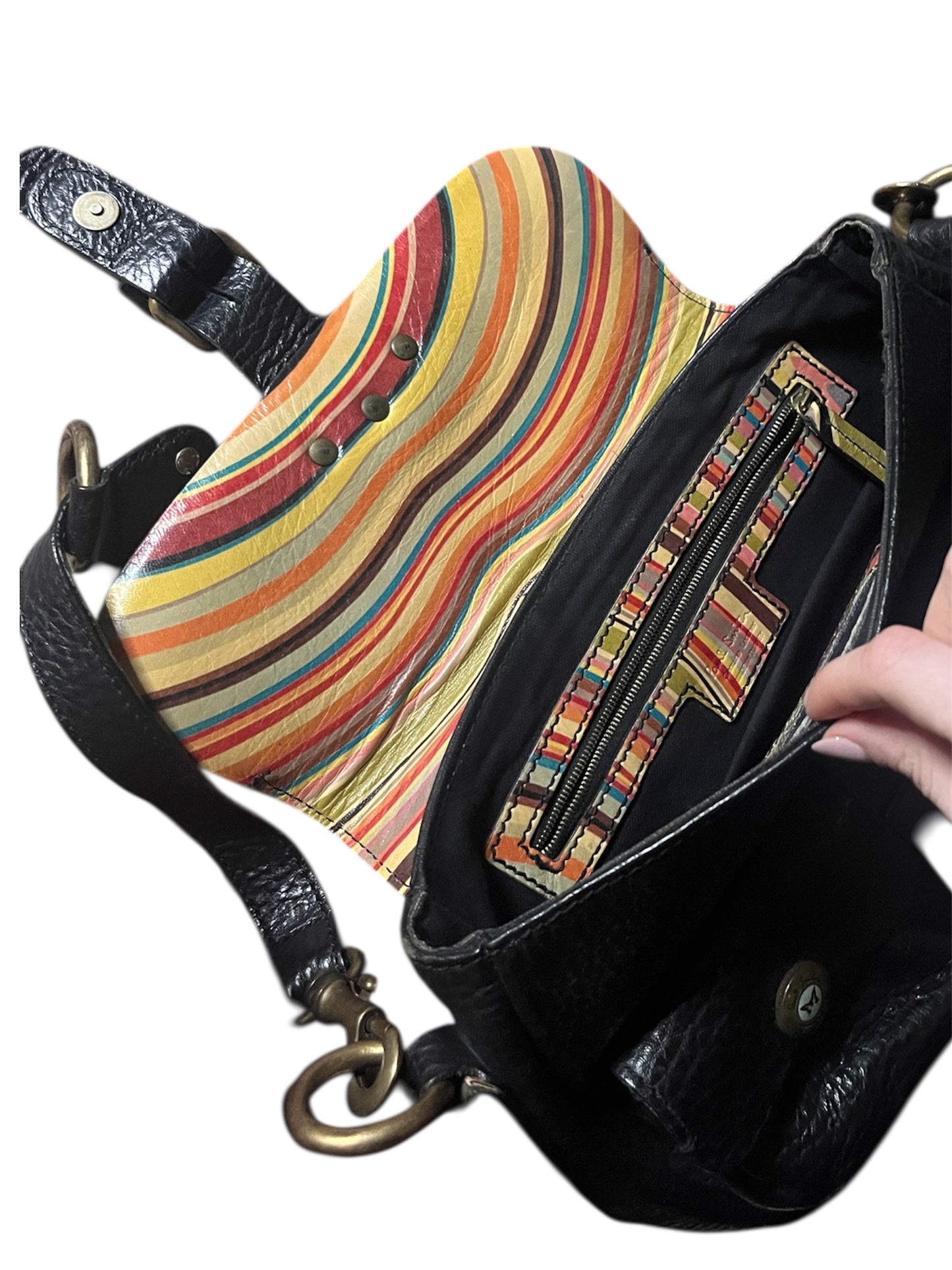 Paul Smith Black Leather Shoulder Bag #12035