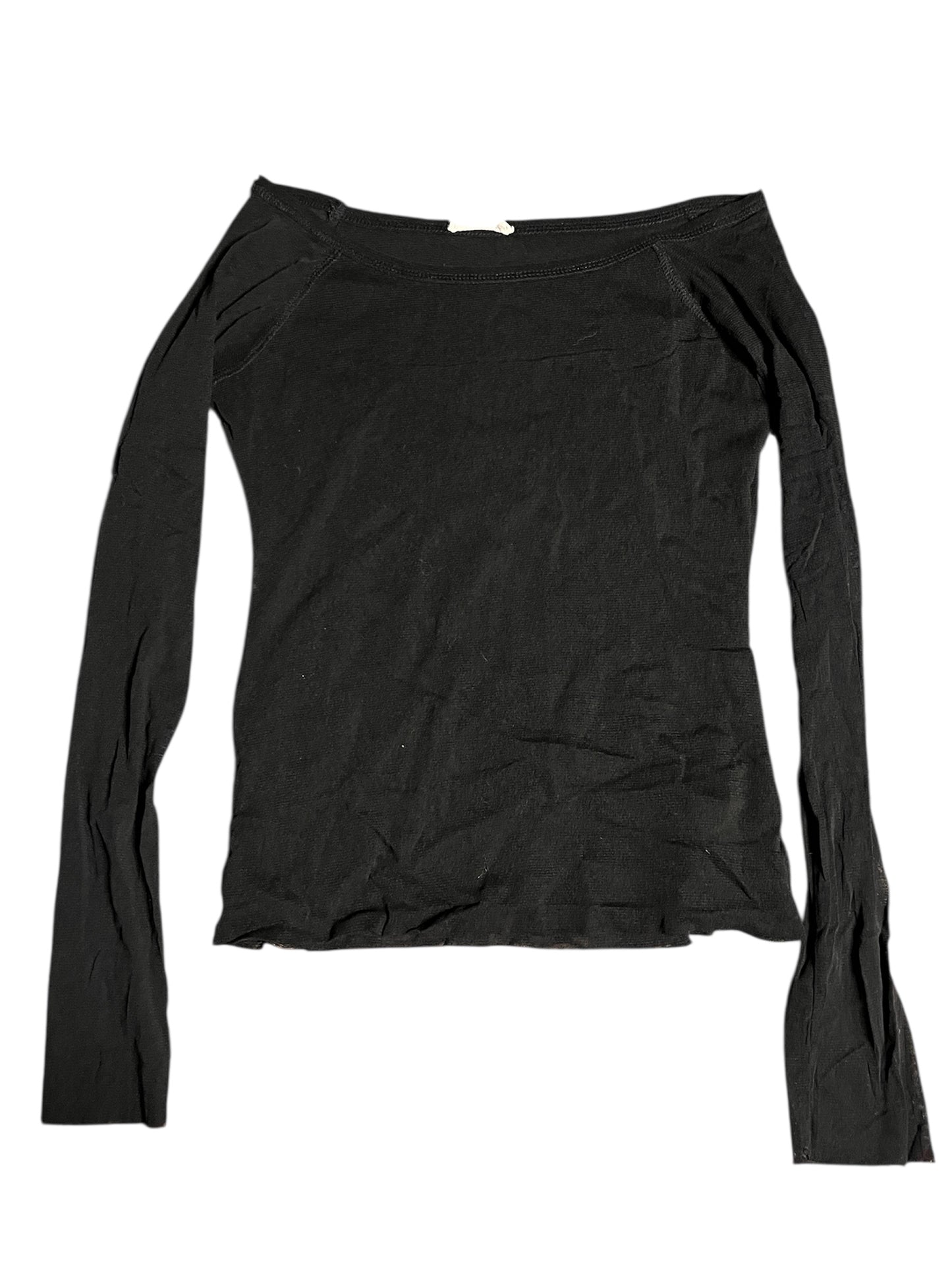 Black Mesh Top #11245