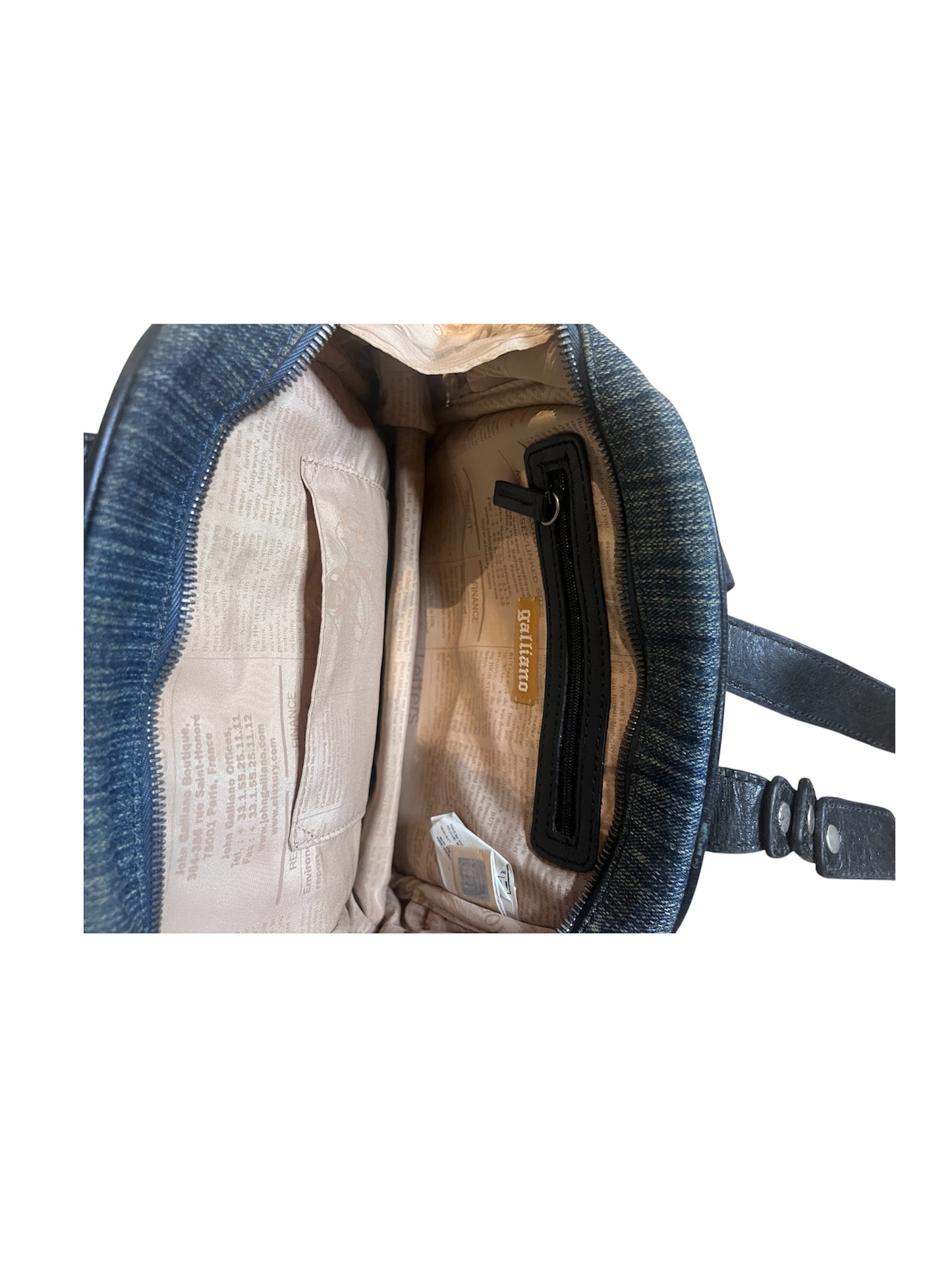 John Galliano Bottle Cap Denim Bag #11823