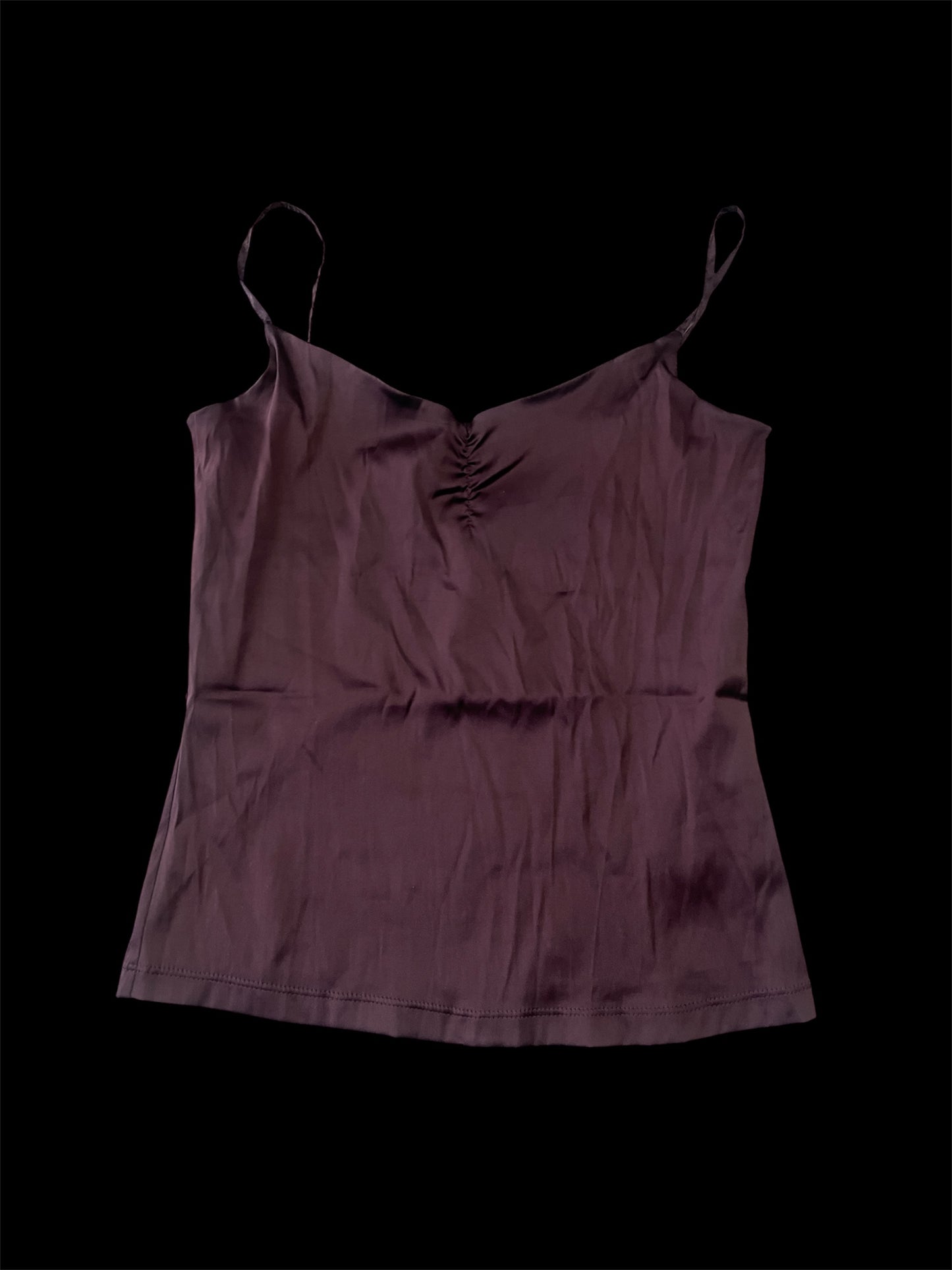 Chocolate Brown Satin Cami #12999