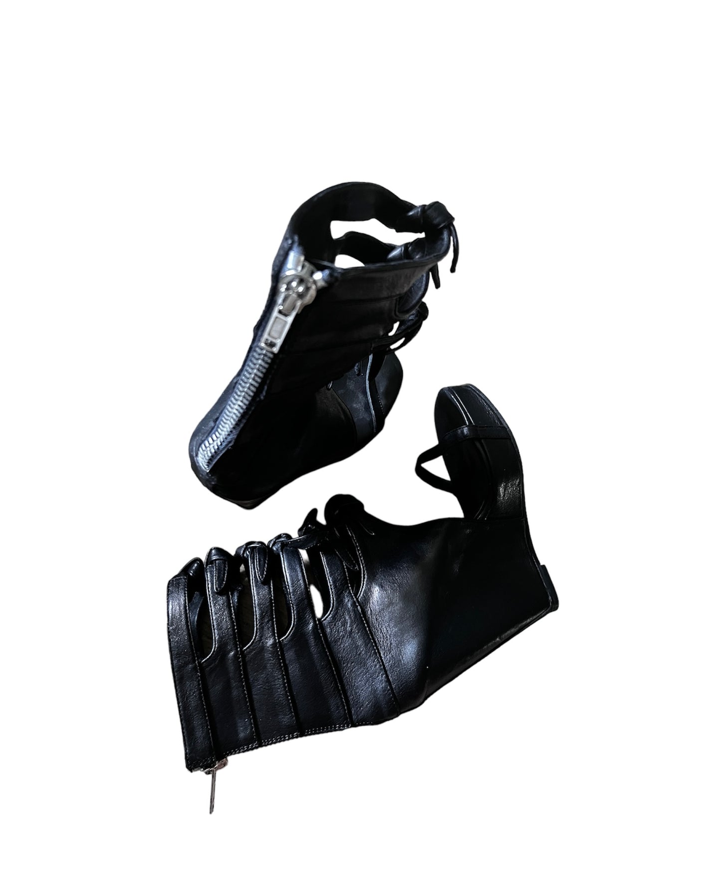 Rick Owens S2011 Runway Gladiator Leather wedges 38 #5387
