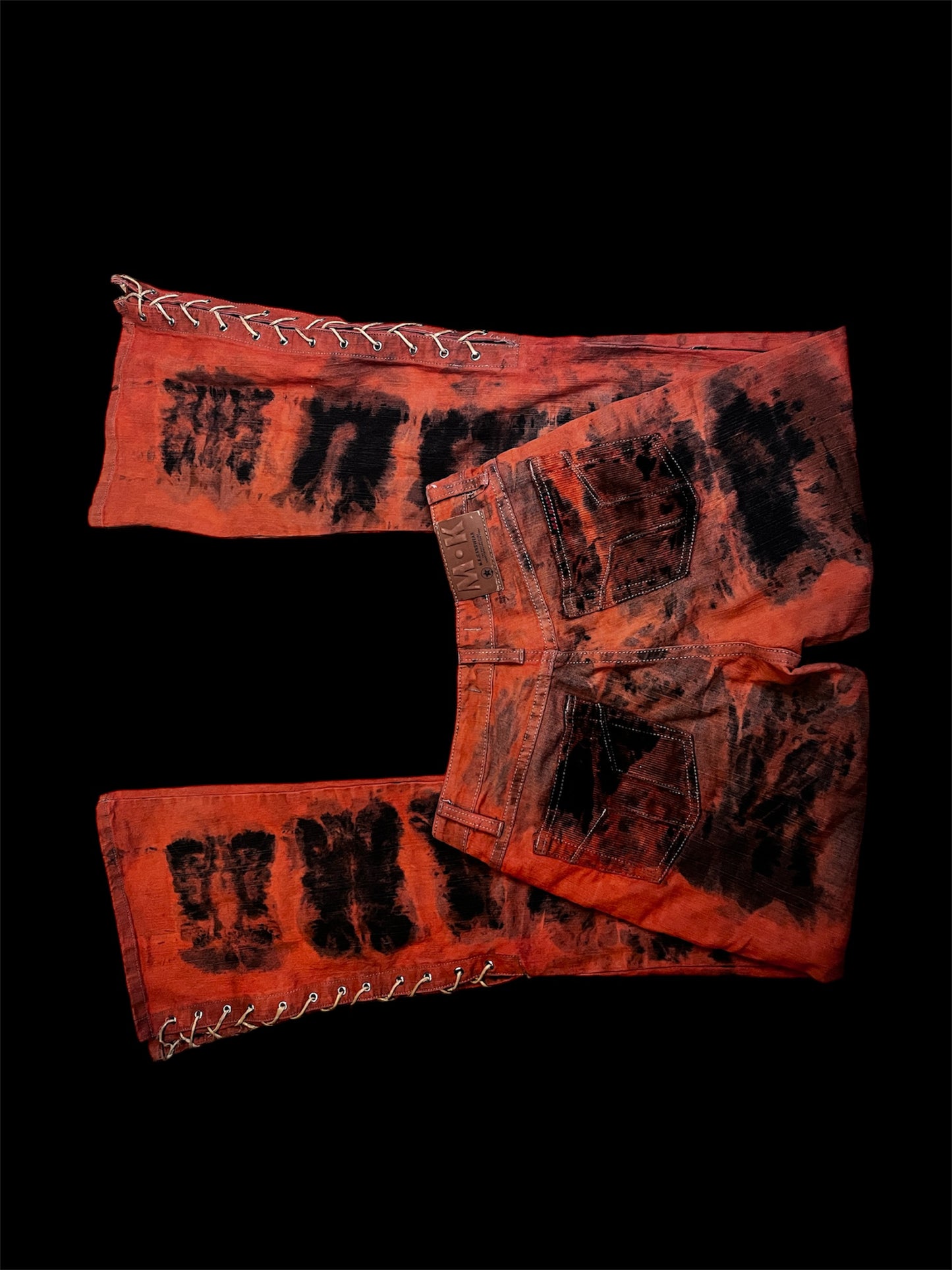 2000s Punk Flare Jeans #5881