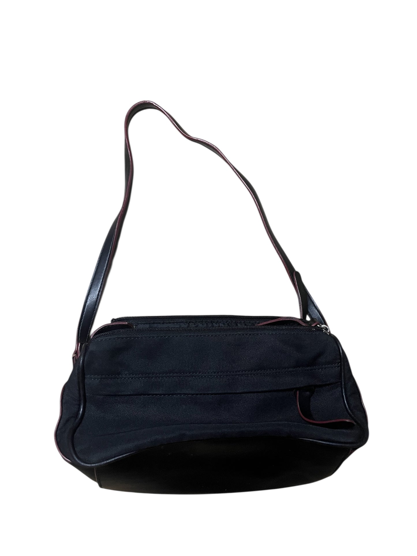 Y2K Black Nylon Shoulder Bag #12014