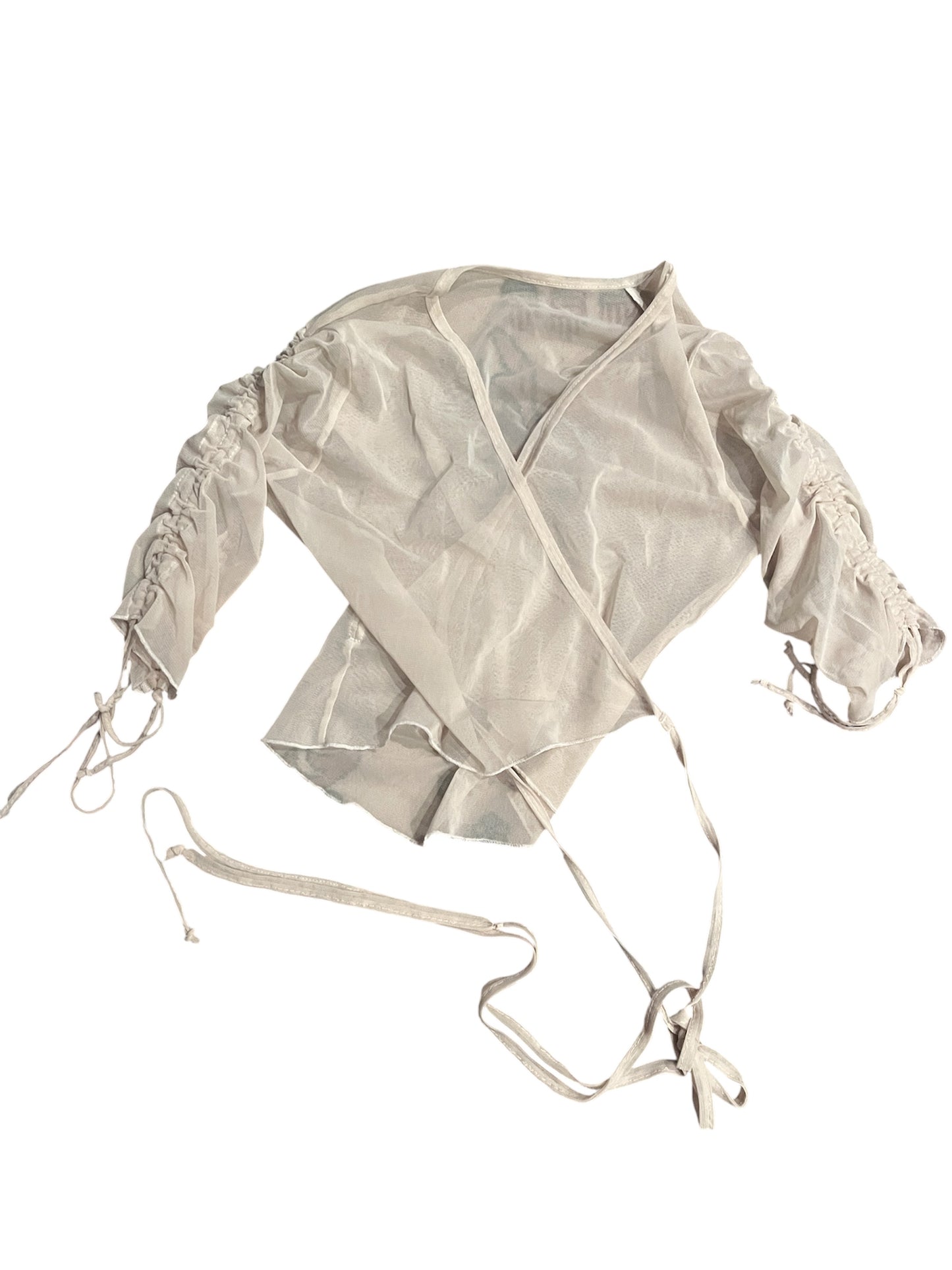 Italian Sheer Wrap Top #12706