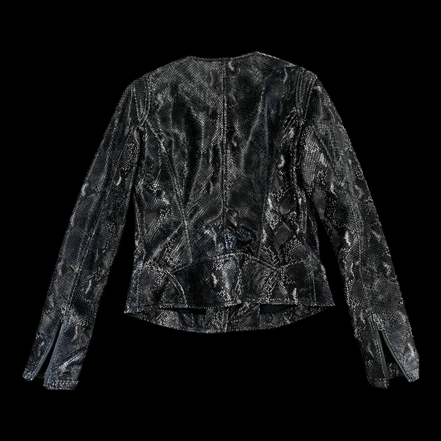 Snakeskin Leather Jacket