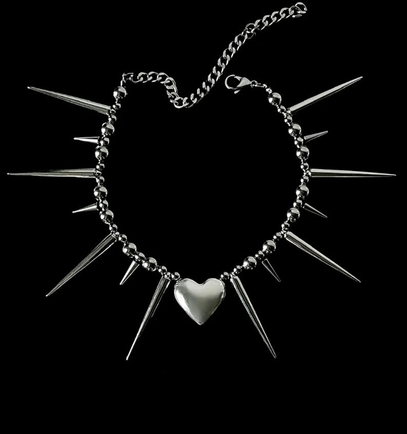 999 Sterling silver heart necklace