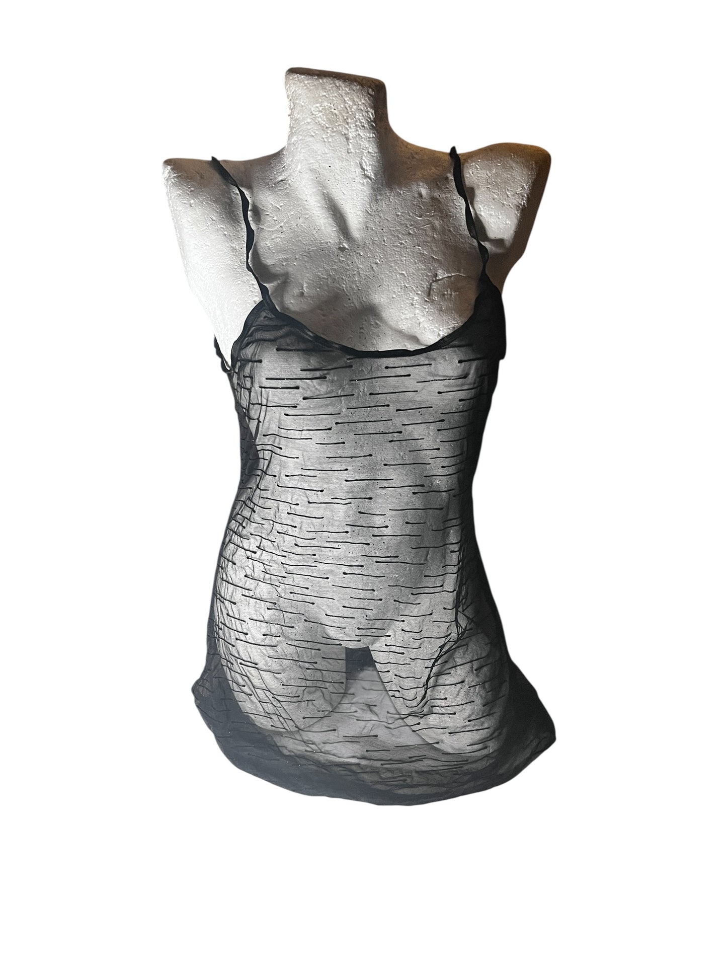 Slashed Mesh Slip Tank #9261