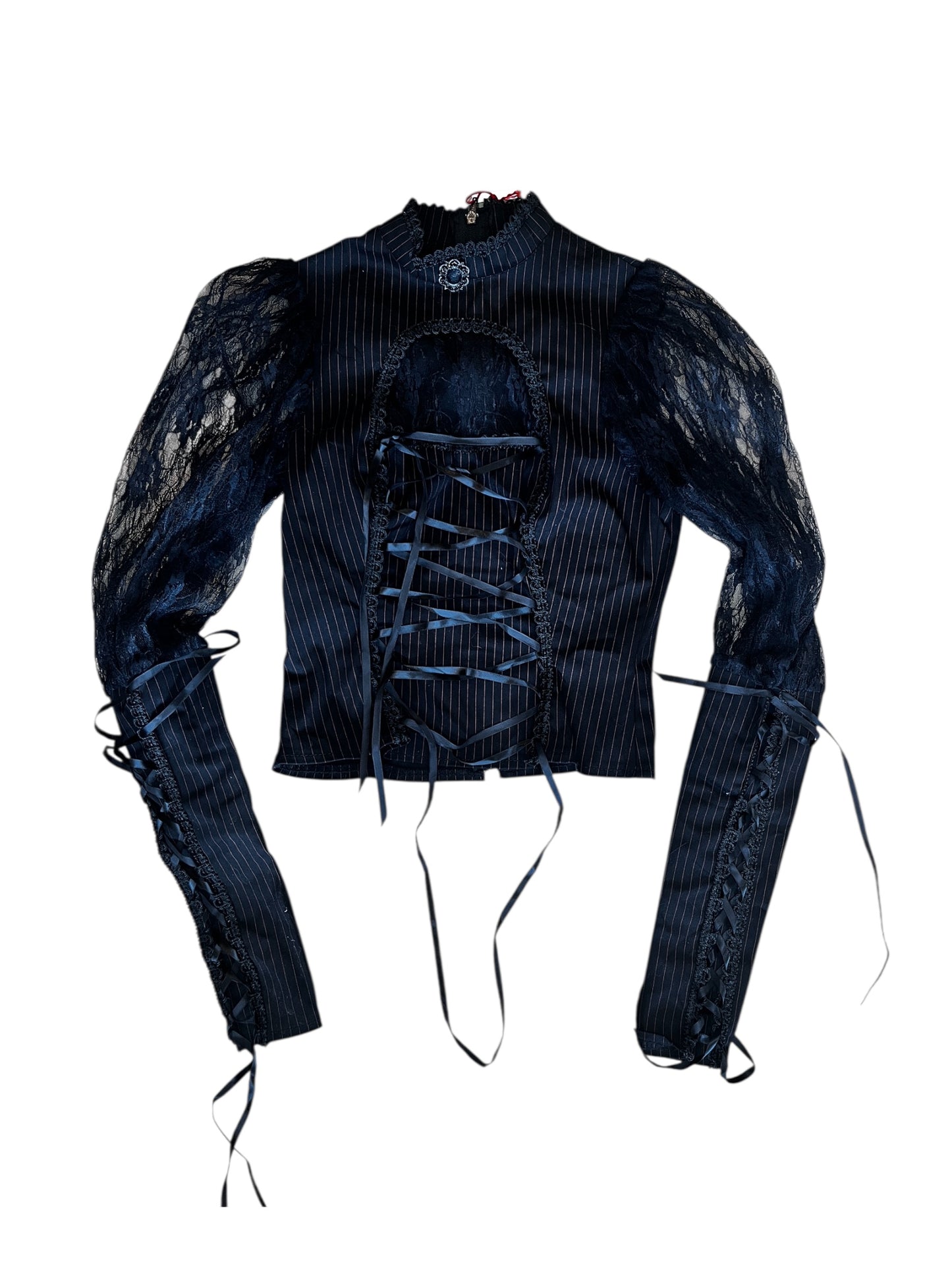 Phaze Black Lace Up Corset Top