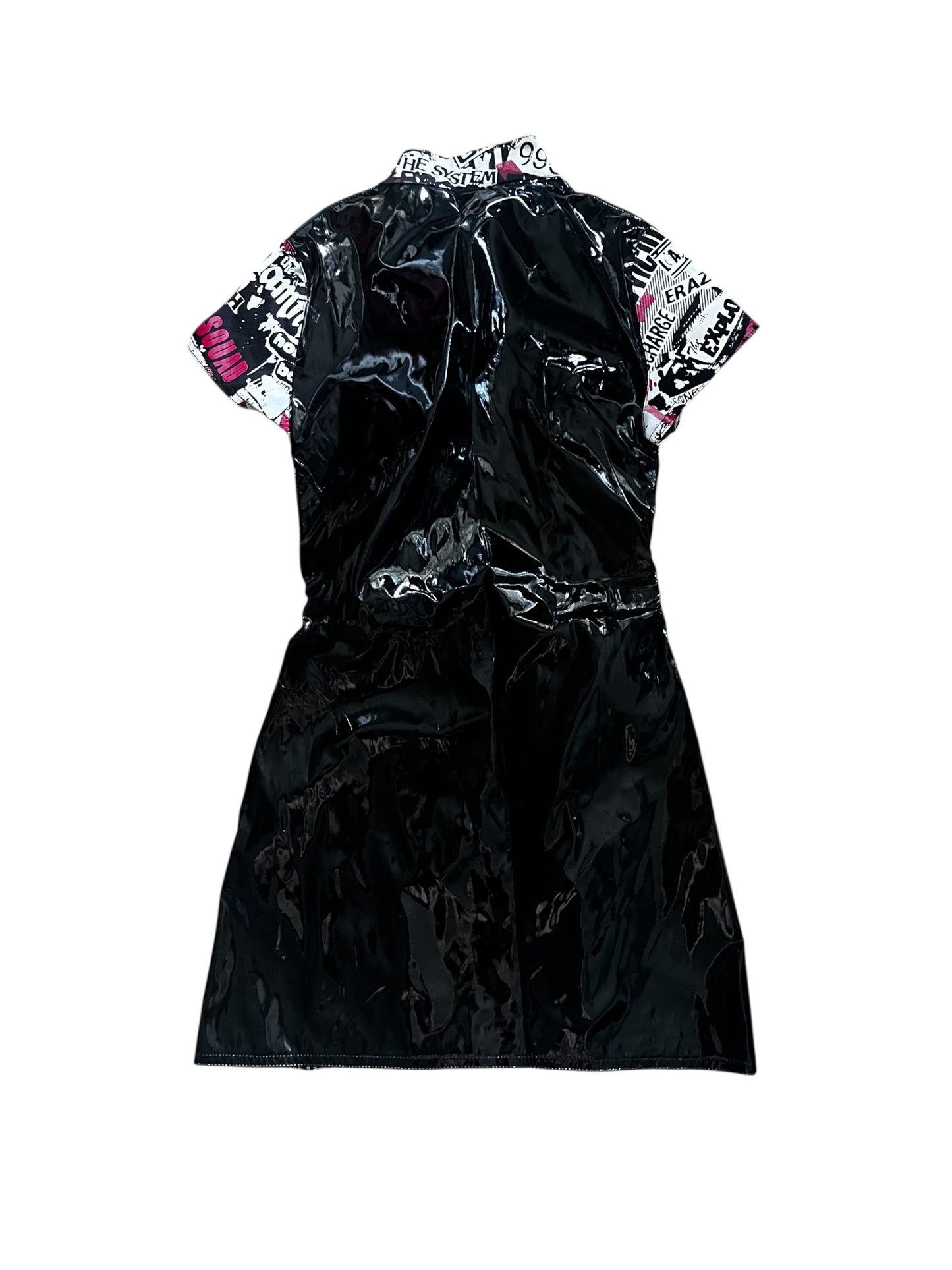 Phaze UK archive – rare PVC punk dress (deadstock) #10016