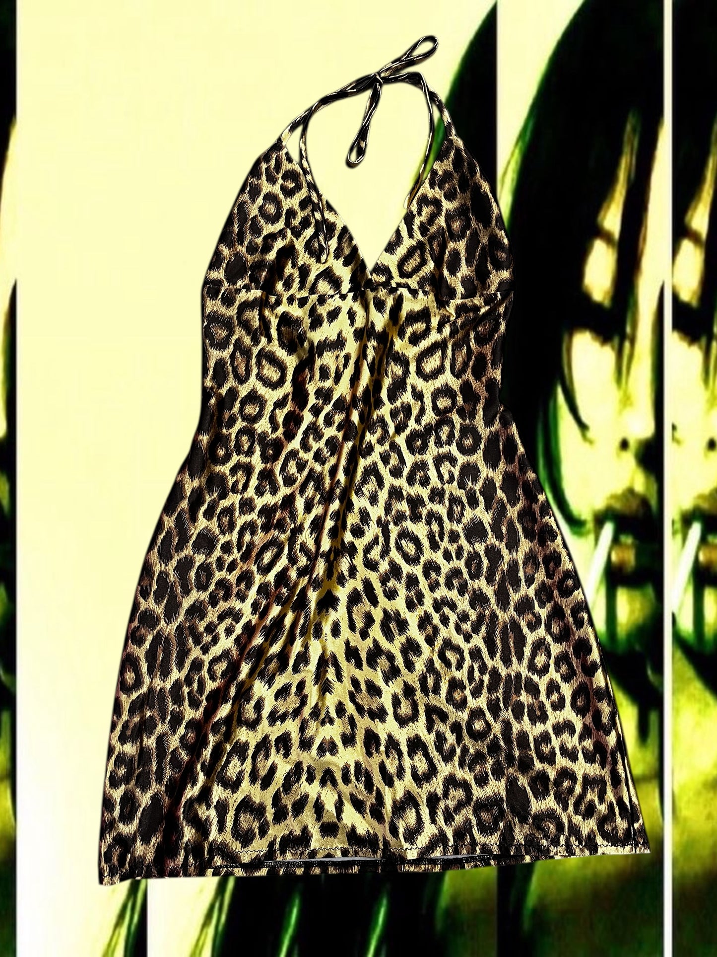 Cheetah Halterneck Dress #10241