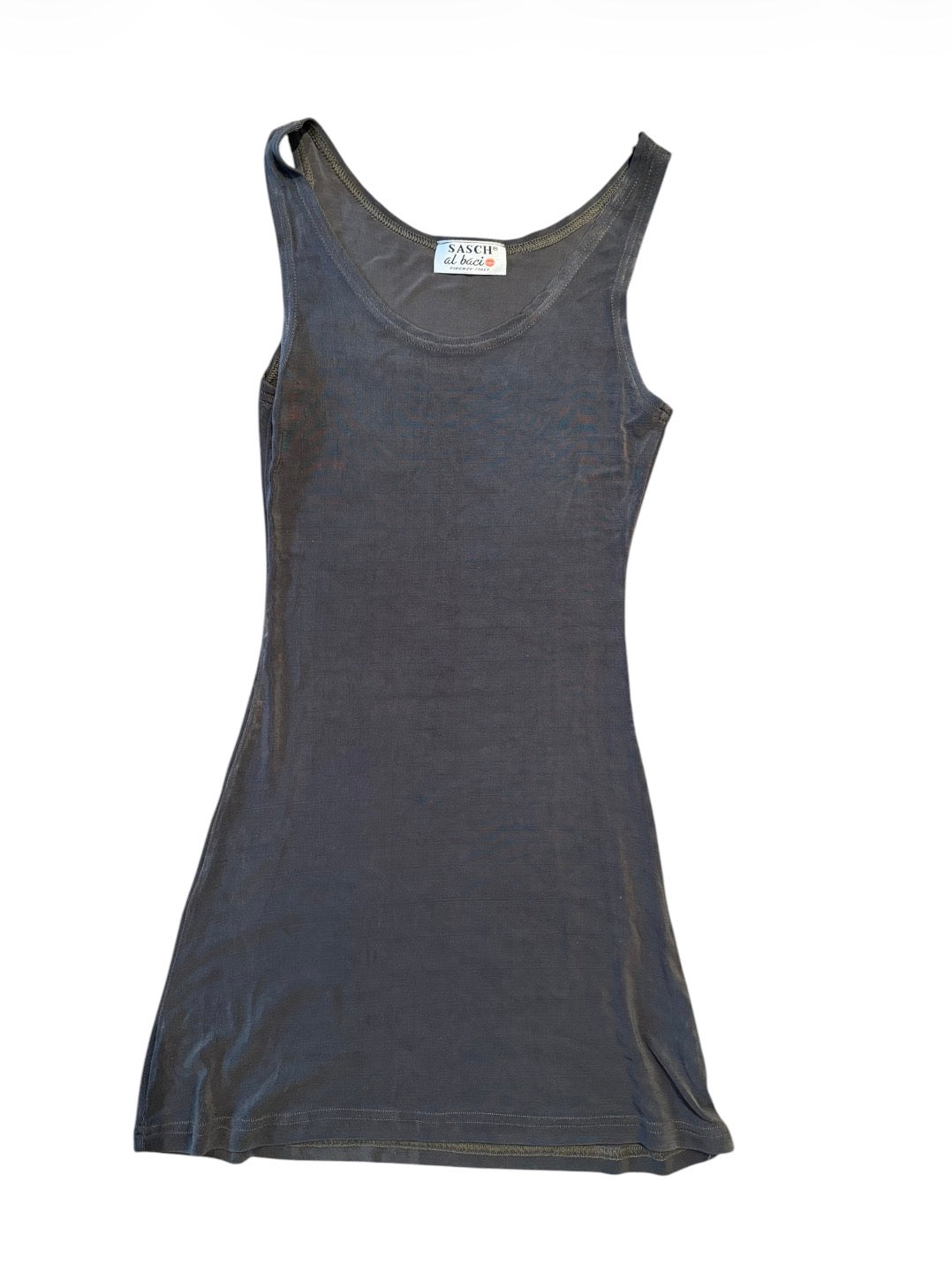 Sasch charcoal grey sleeveless scoop neck dress