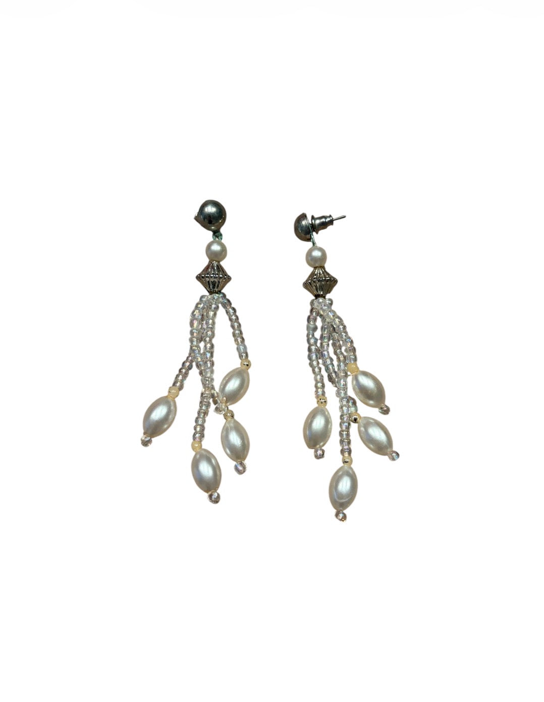 Iridescent Pearl Drop Earrings #13802