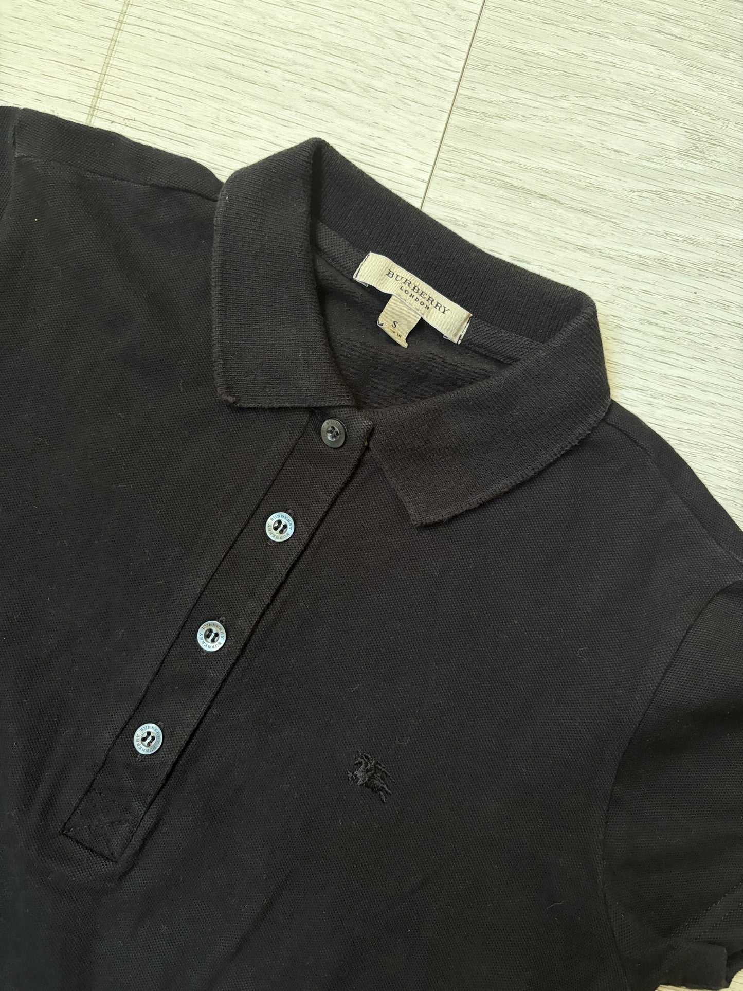 Vintage Burberry London Fitted Polo Shirt #13209