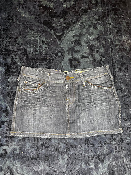 2000s Denim Mini Skirt #9776