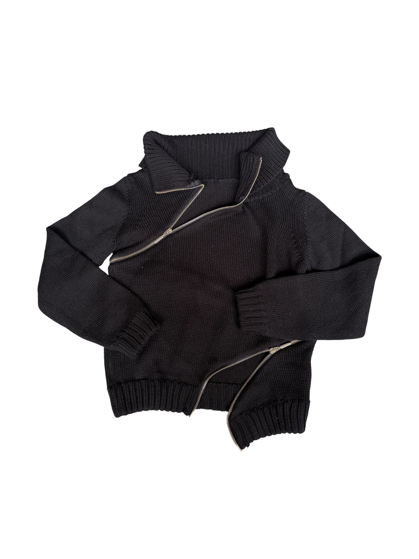 Zip Merino Wool Sweater #13173