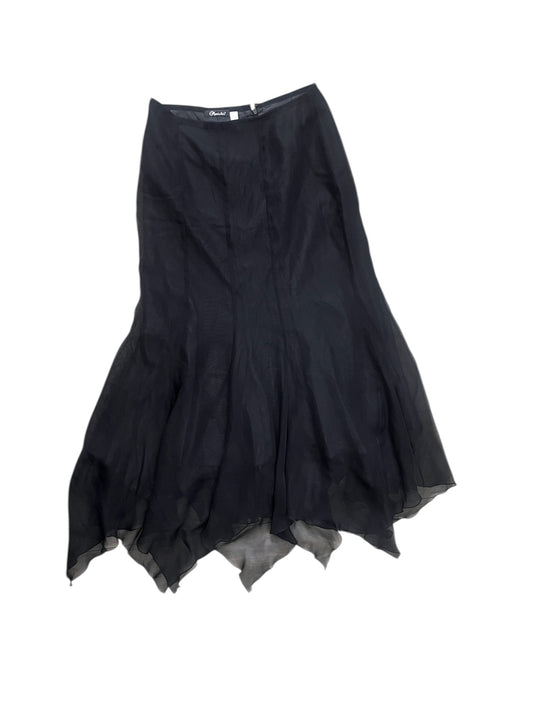 Black chiffon skirt #11384