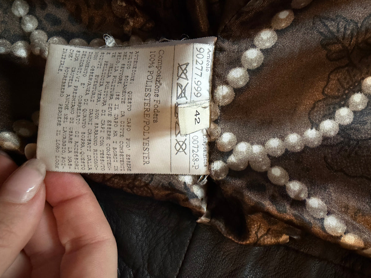 Mazzi Italian Leather Utility Jacket #13387