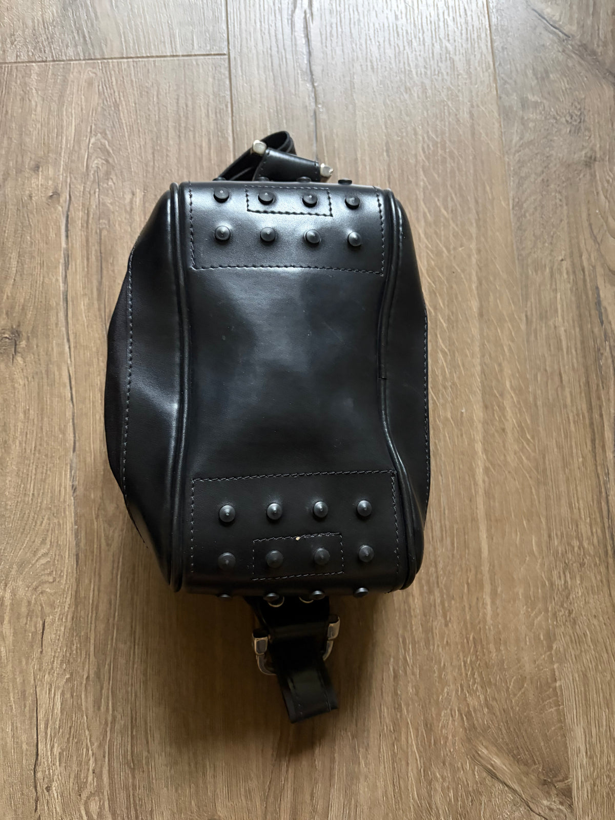 Tod’s Black Nylon Shoulder Bag with Leather Trim #13564