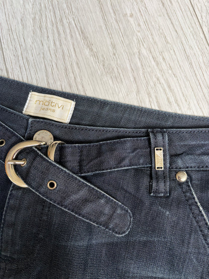 Motivi Belted Denim Mini Skirt #13170