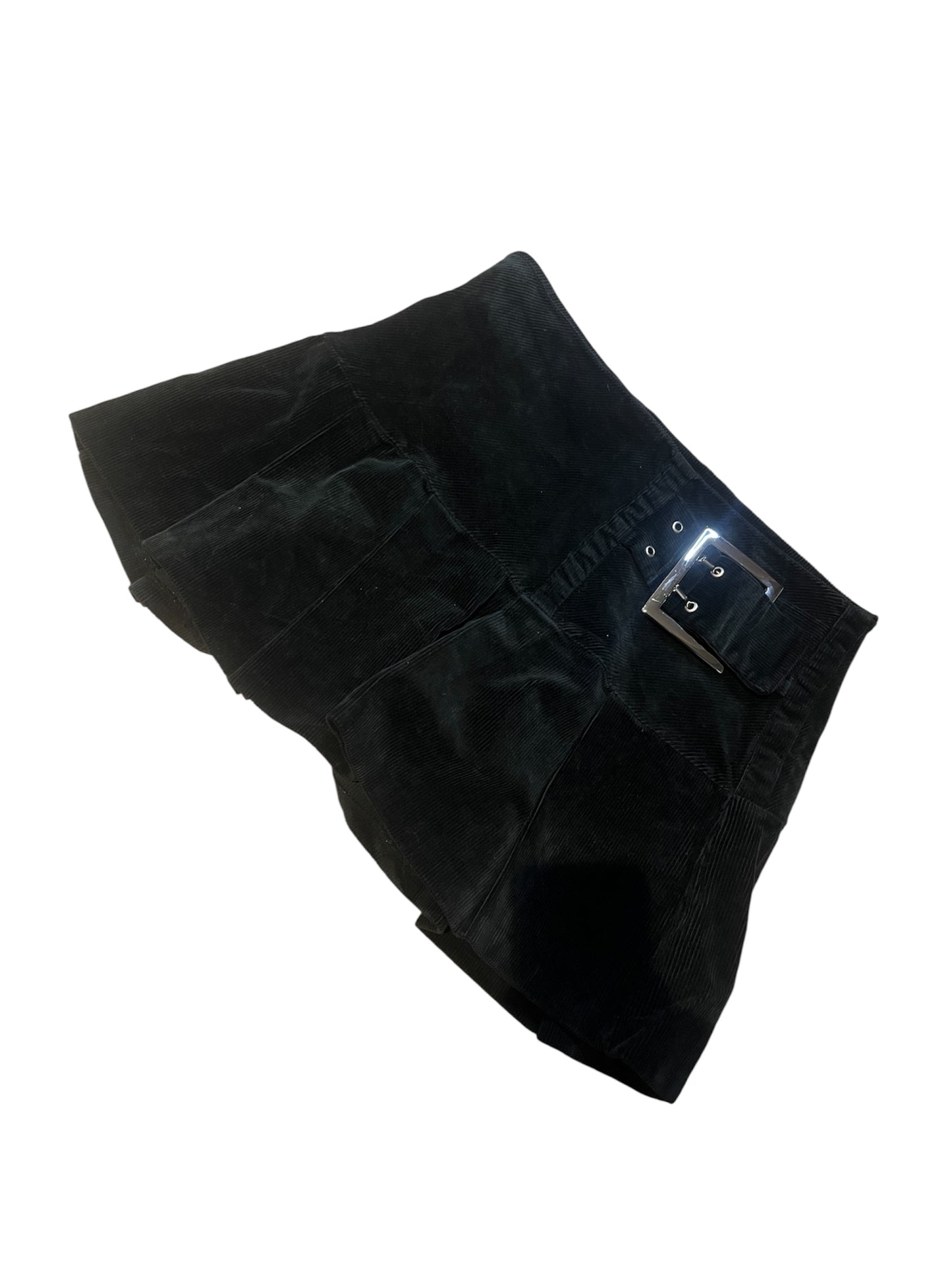 Y2K Corduroy Buckle Mini Skirt #11812