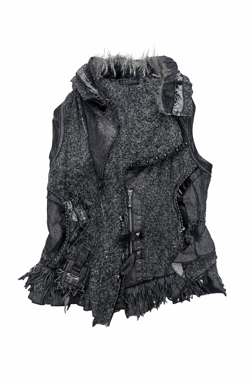 Juju & Christine Textured Vest #11374