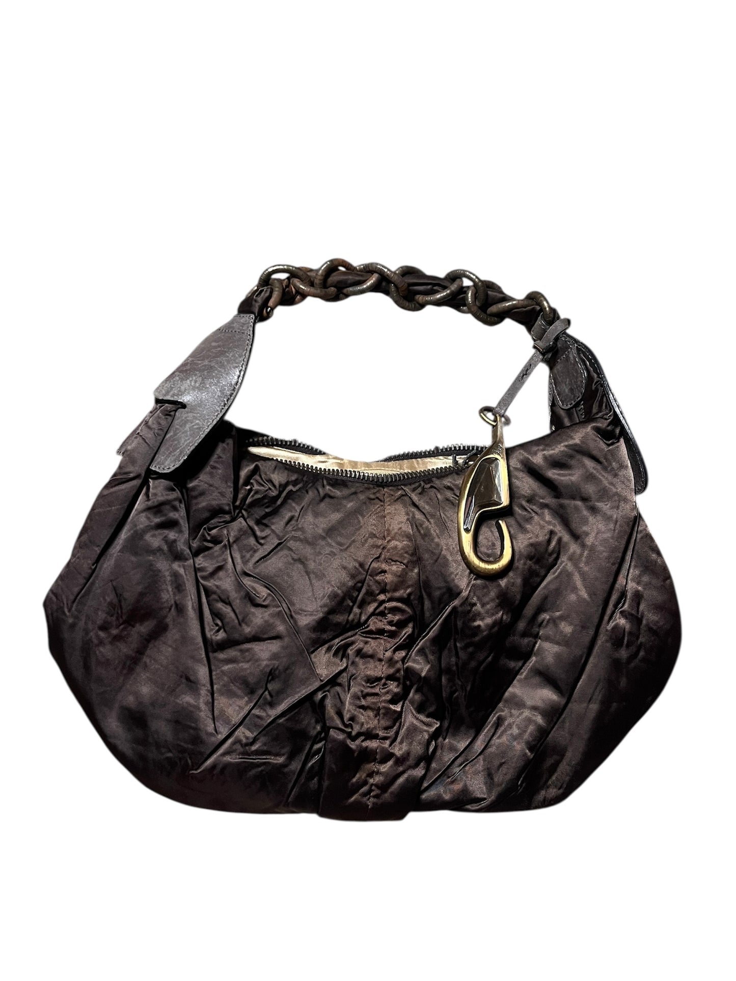 Fay Gathered Chain Shoulder Bag #11296