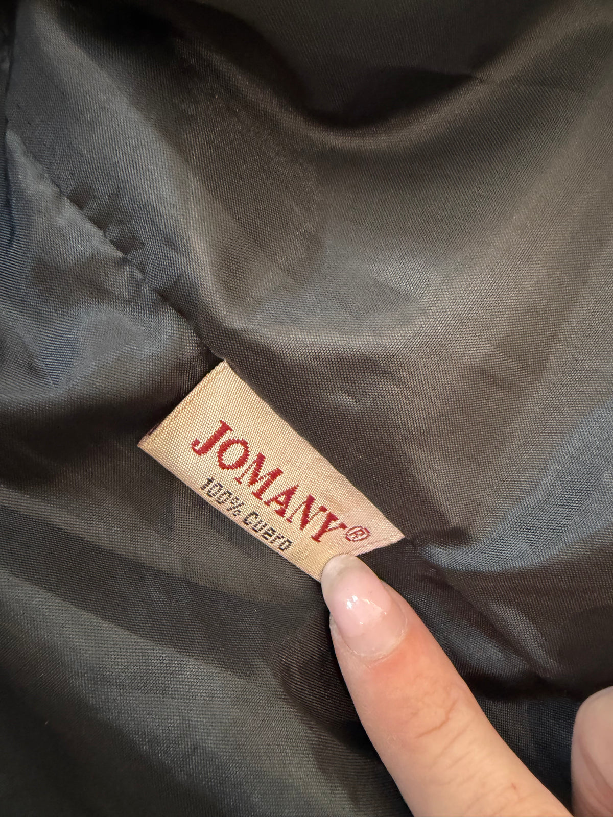 Vintage Jomany Longline Leather Jacket #12797