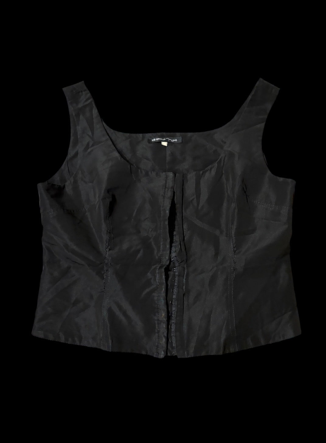 Le Group Black Corset Style Top #13608