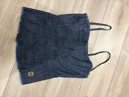 Rocca Jeans Denim Corset Top #13318