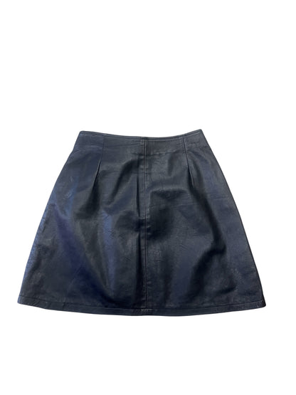 Y2K Leather Mini Skirt #11871