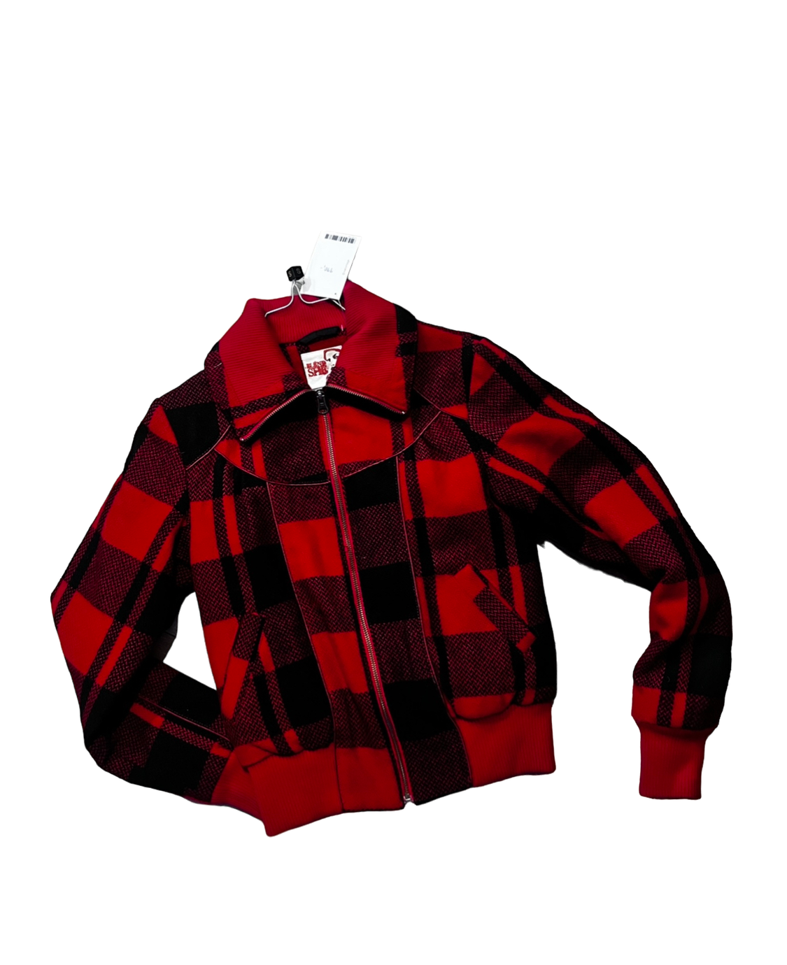 Punk London Cropped Red Plaid Jacket
