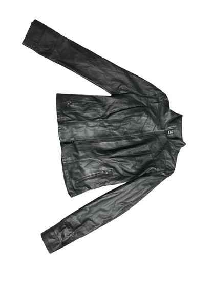 Imperatrice Black Fitted Leather Jacket #13569