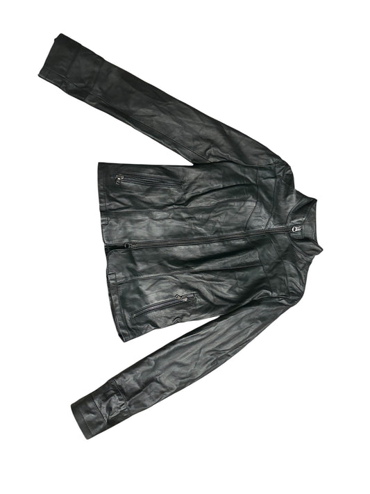 Imperatrice Black Fitted Leather Jacket #13569