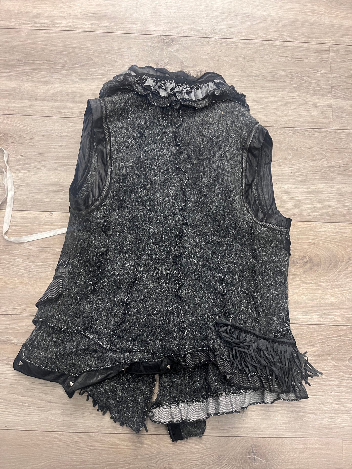 Juju & Christine Textured Vest #11374