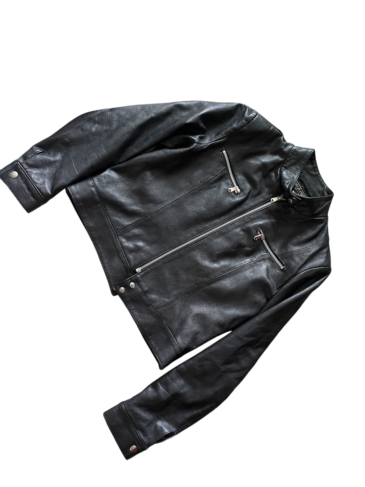 Vera Pelle Italian Leather Moto Jacket