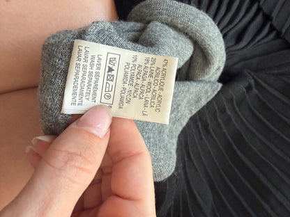 2000s La Fée Maraboutée Wool-Blend Pleated Dress #13264