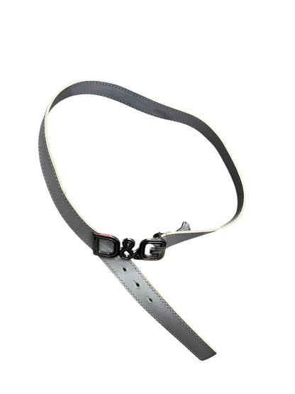 White Leather belt from Dolce & Gabbana, made in Italy #11312