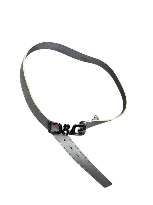 White Leather belt from Dolce & Gabbana, made in Italy #11312