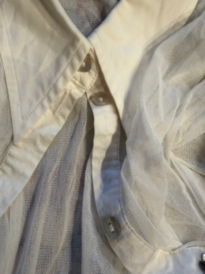 Murielle de Mariella Burani Sheer Mesh Shirt