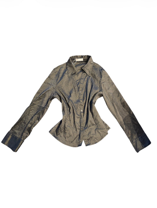 Sacramento Fashion metallic striped shirt