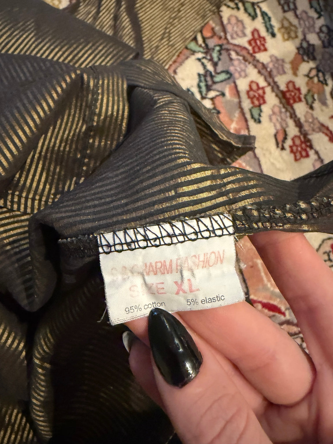 Sacramento Fashion metallic striped shirt