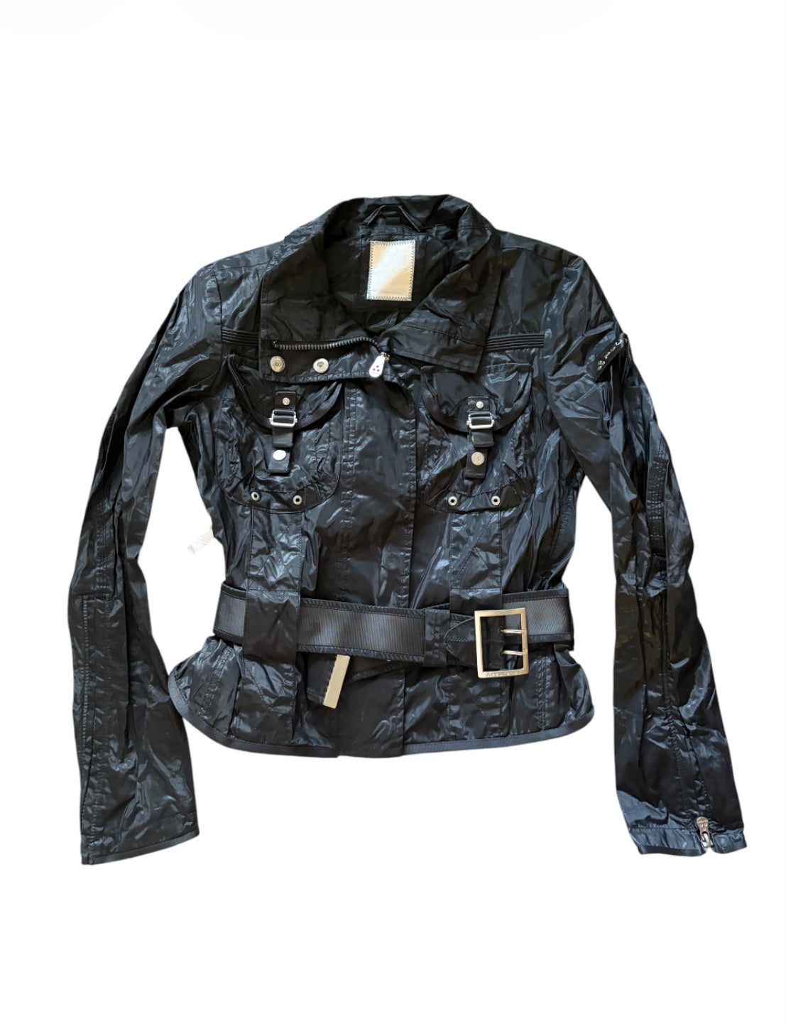 Peuterey Black Belted Utility Jacket #13597