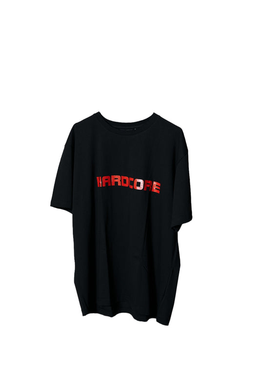 OVERSIZED HARDCORE T-SHIRT (BLACK - TYPE 2) | UNISEX