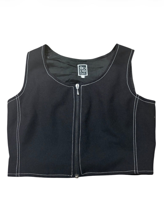 Black Zip Vest #13745