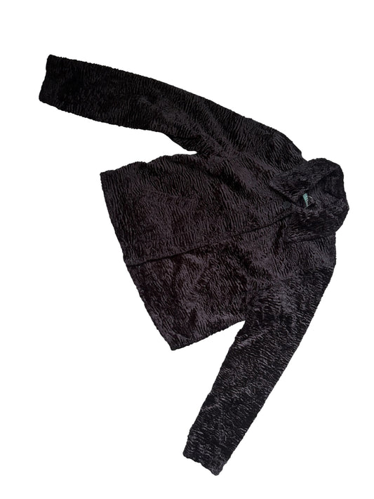 Vintage Lauren Ralph Lauren Textured Faux-Fur Jacket #13222