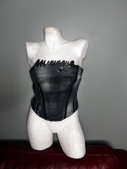 Miss Sixty Archive Denim Corset Top #11097