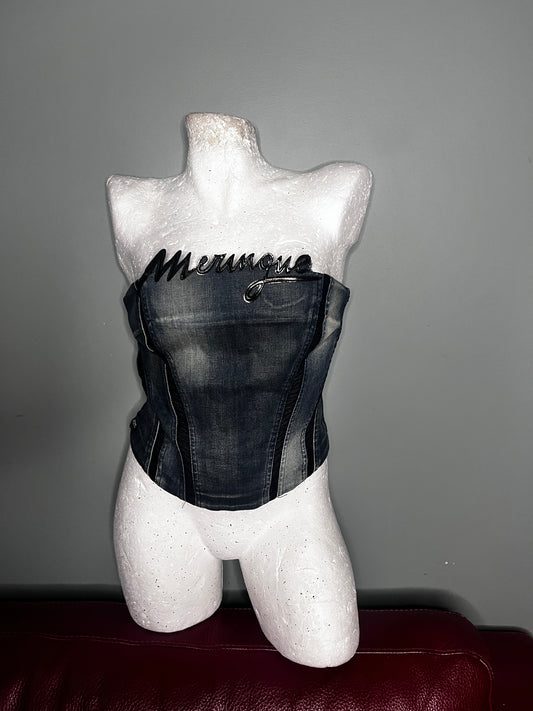 Miss Sixty Archive Denim Corset Top #11097