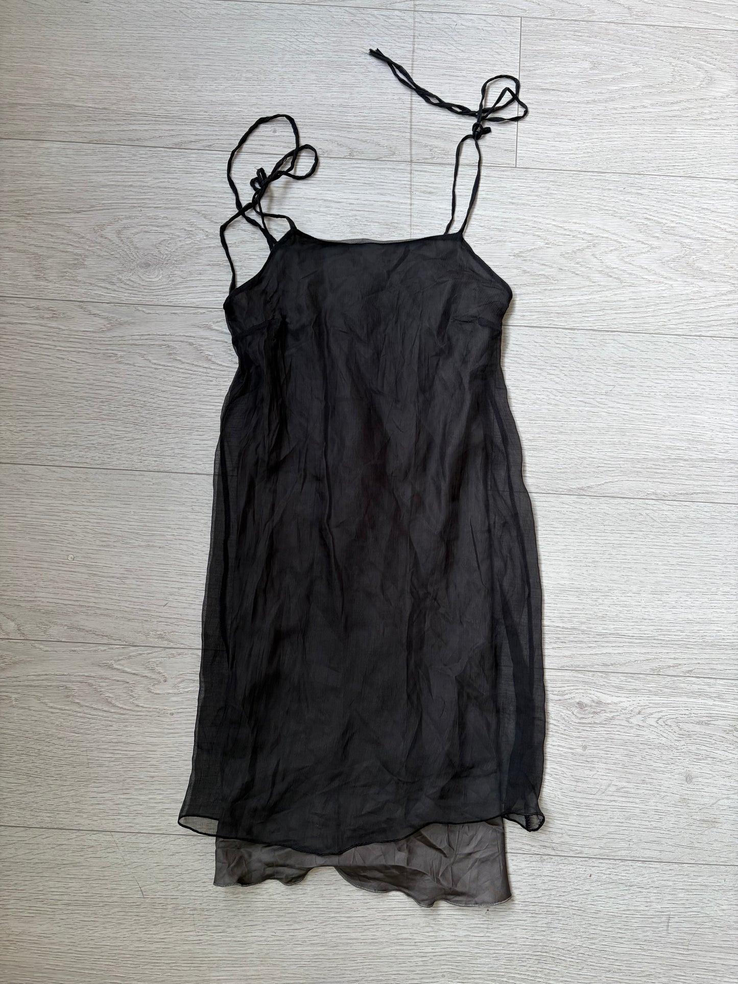 Motel Y2K Layered Tie-Strap Slip Dress #13219