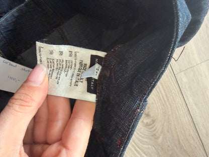 2000s Marithé + François Girbaud Distressed Denim Maxi Skirt #13132