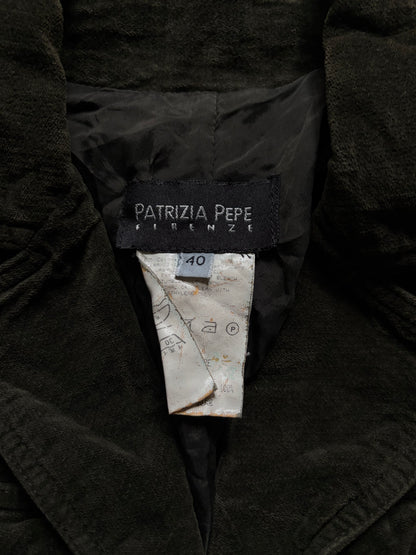 Patrizia Pepe Olive Green Fitted Military Jacket #13556